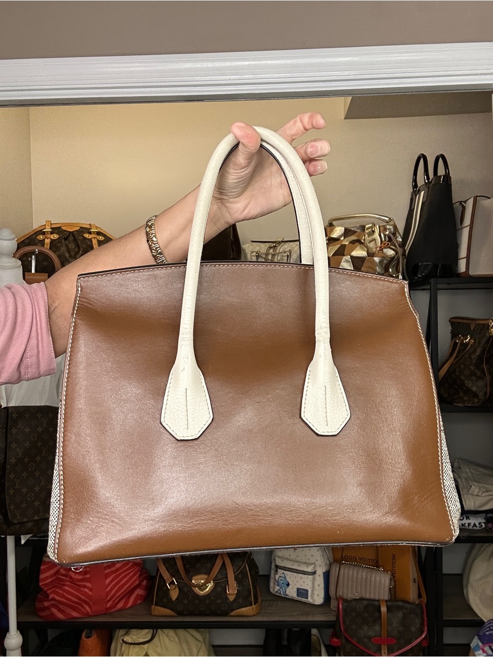 Bally Sommet Medium Haircalf Satchel | Made in Italy | COA 2015 Times Feauture - Picture 3 of 17